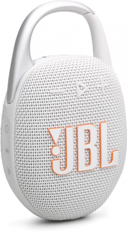 Портативна колонка JBL Clip 5 White (JBLCLIP5WHT)  Фото №0